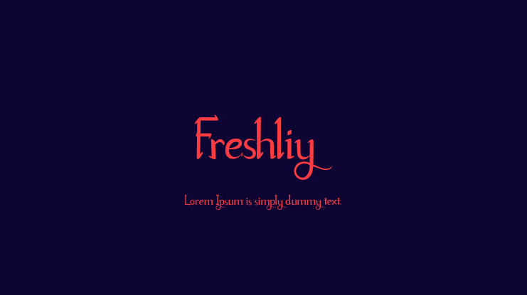 Freshliy Font