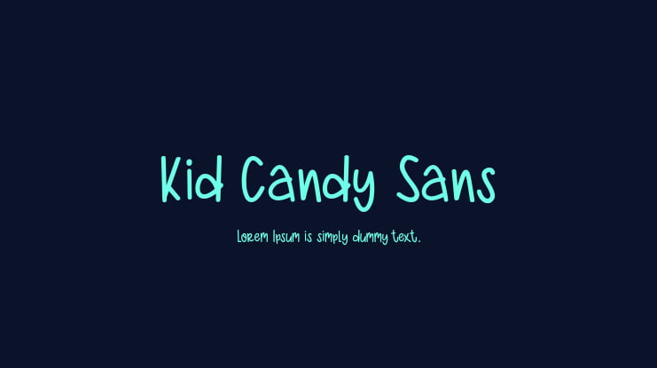 Kid Candy Sans Font Family
