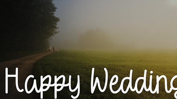 Happy Wedding Font