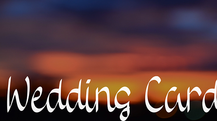 Wedding Card Font