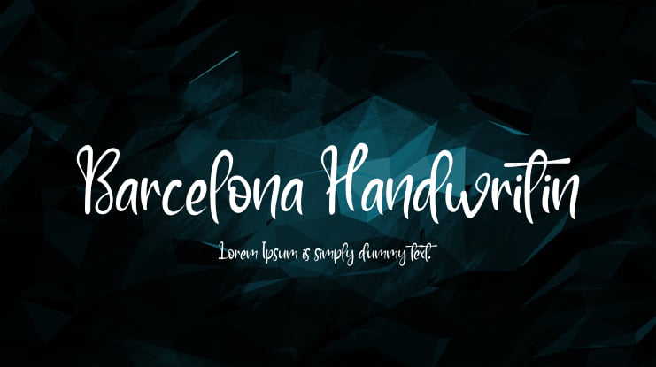 Barcelona Handwritin Font