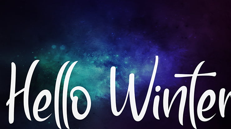 Hello Winter Font