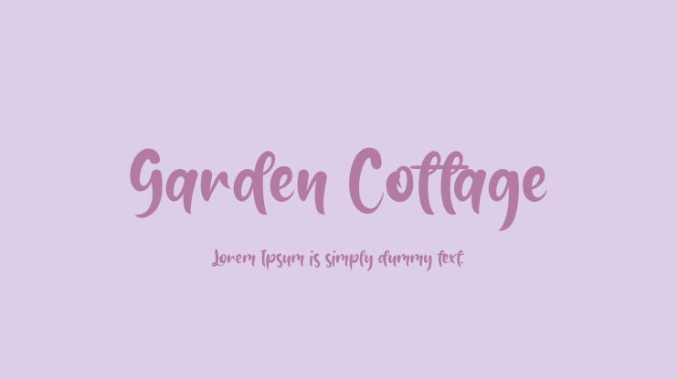 Garden Cottage Font