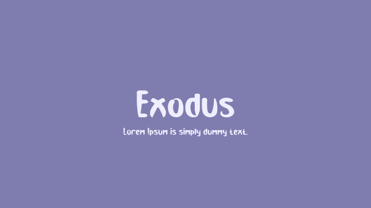 Exodus Font