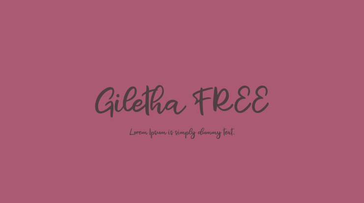 Giletha FREE Font
