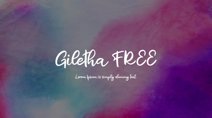 Giletha FREE Font