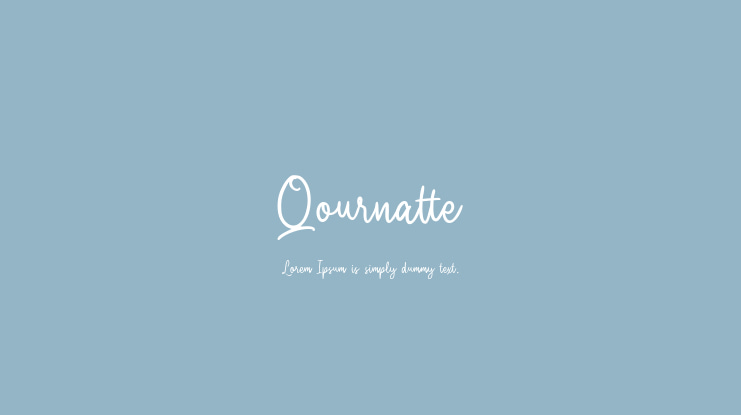 Qournatte Font