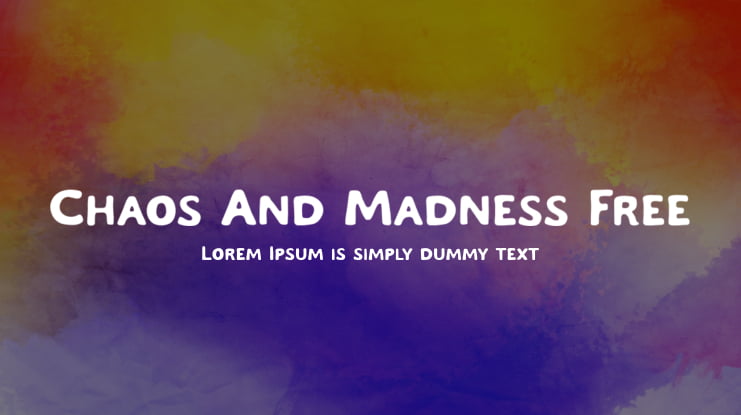 Chaos And Madness Free Font Family