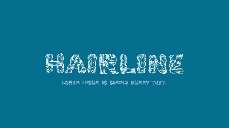 Hairline Font