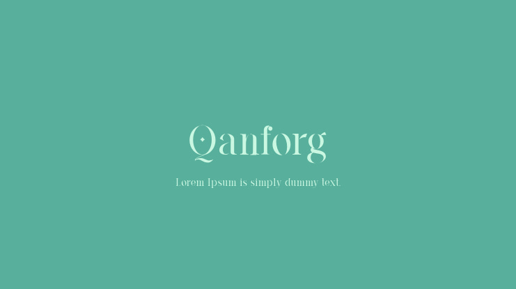 Qanforg Font