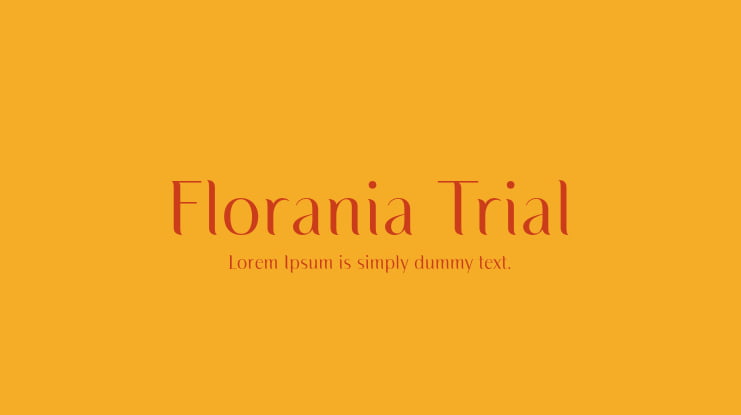 Florania Trial Font