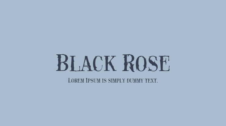 Black Rose Font