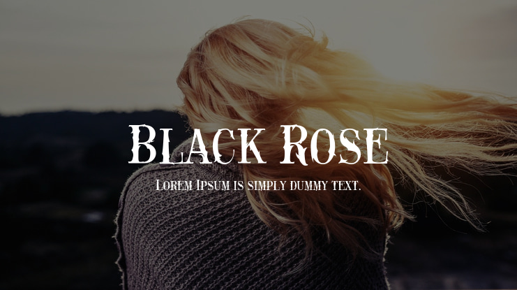 Black Rose Font