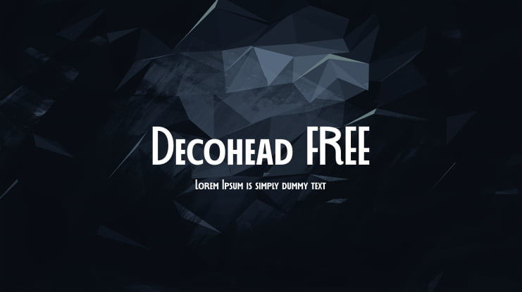 Decohead FREE Font