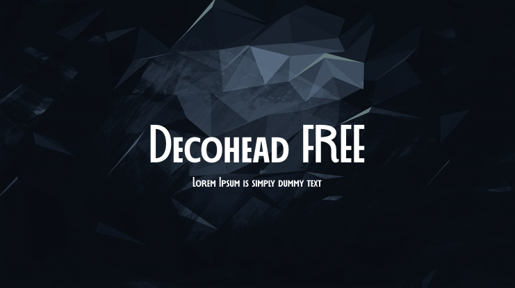 Decohead FREE Font