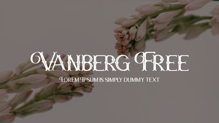 Vanberg Free Font