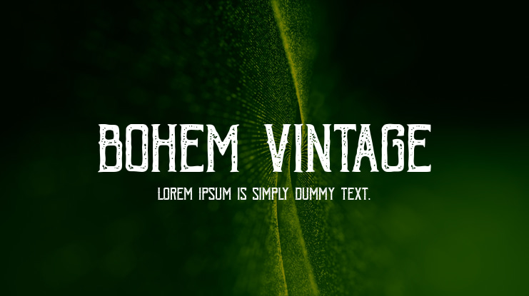 Bohem Vintage Font