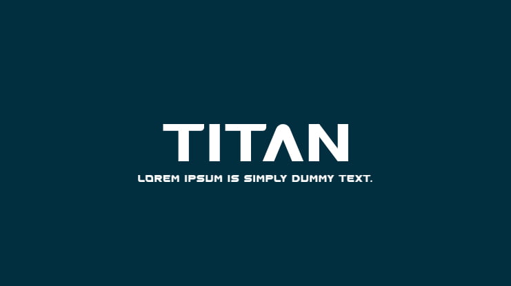 TITAN Font