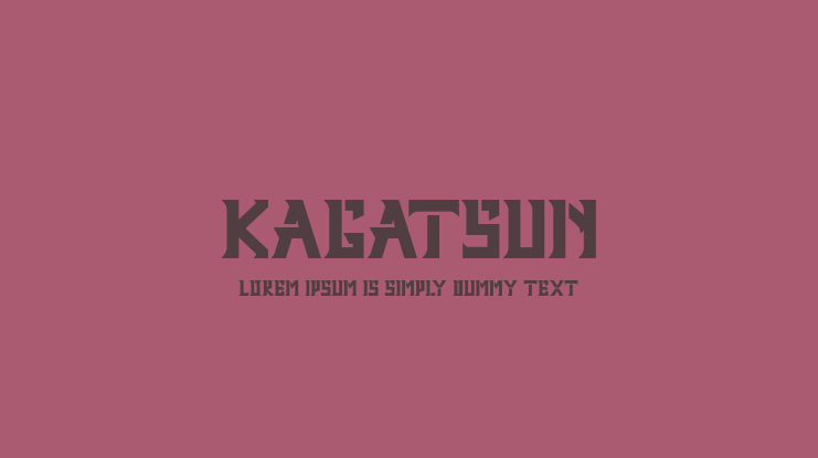Kagatsun Font
