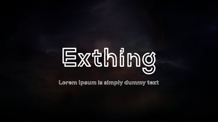Exthing Font