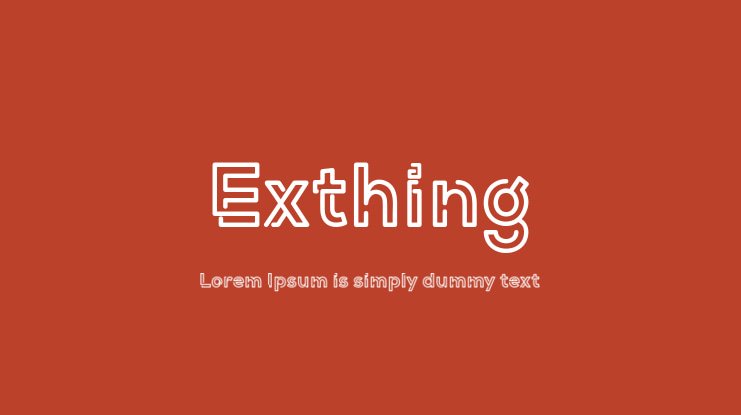 Exthing Font