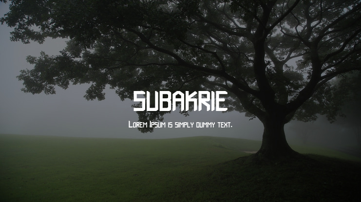 subakrie Font