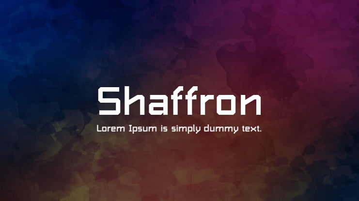 Shaffron Font