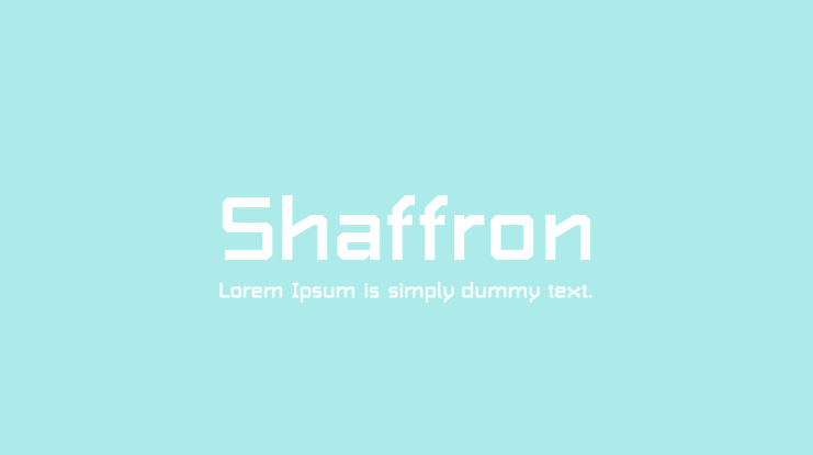 Shaffron Font