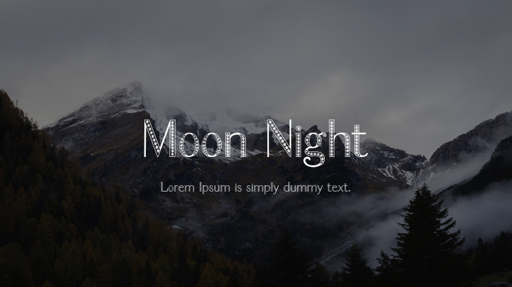 Moon Night Font