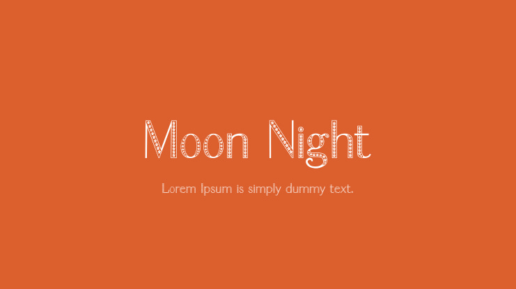 Moon Night Font