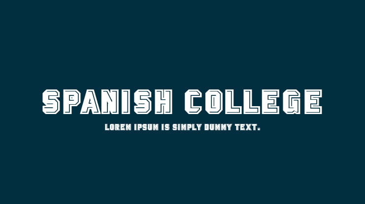 Spanish College Font