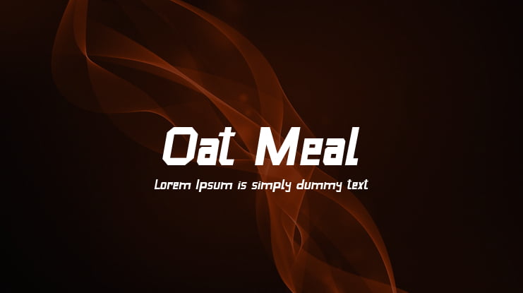 Oat Meal Font