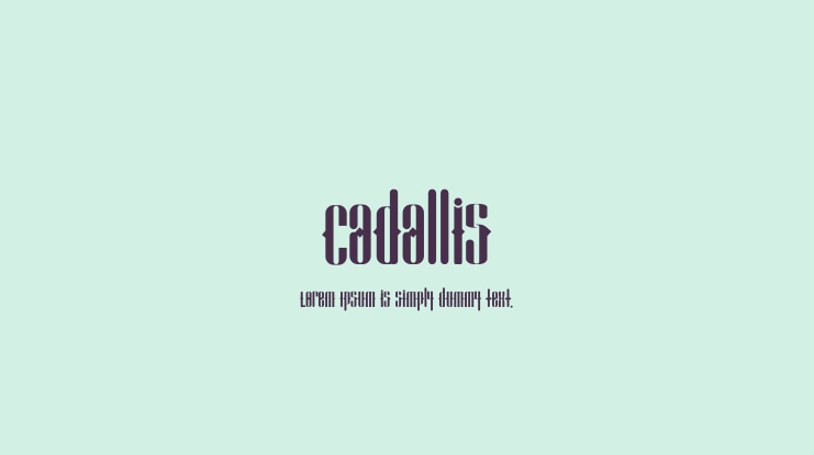 Cadallis Font