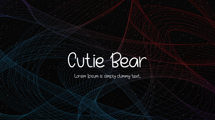 Cutie Bear Font