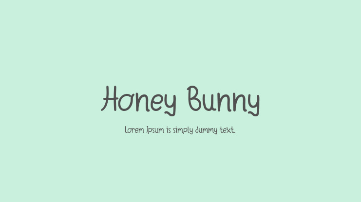 Honey Bunny Font