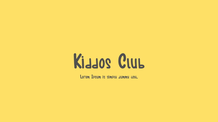Kiddos Club Font
