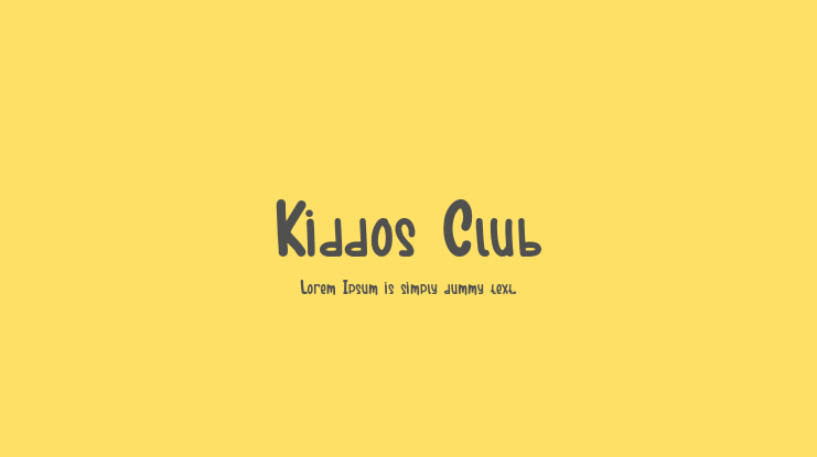 Kiddos Club Font