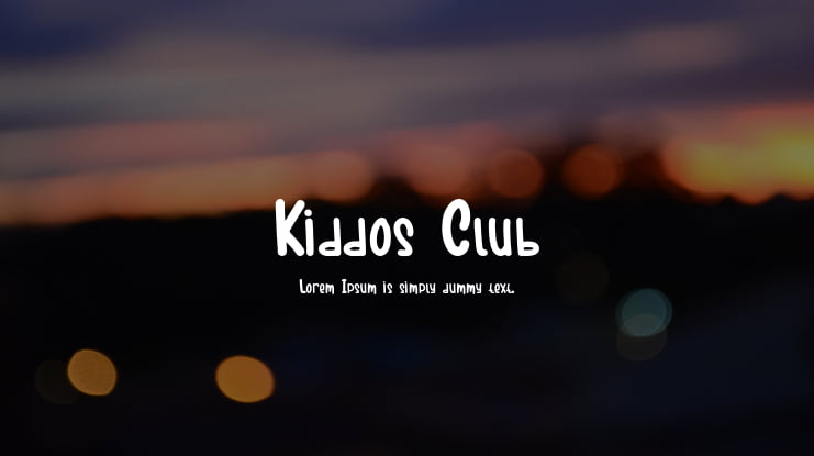 Kiddos Club Font