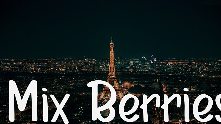 Mix Berries Font