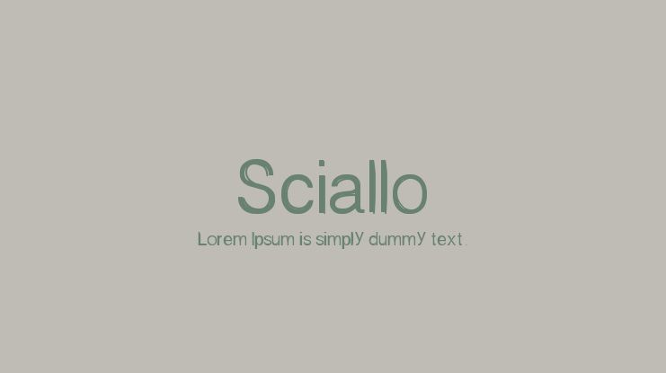Sciallo Font