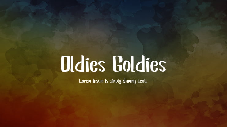 Oldies Goldies Font