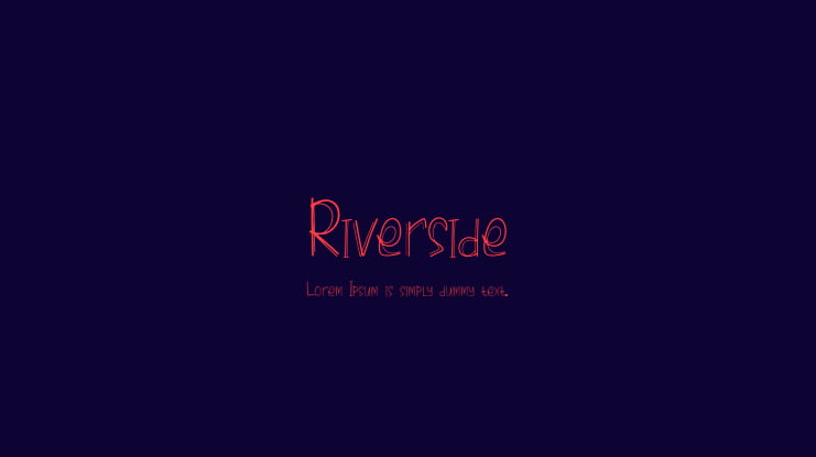 Riverside Font