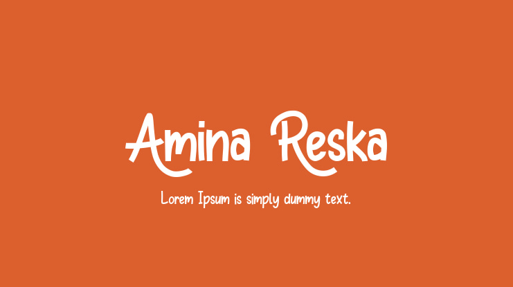 Amina Reska Font