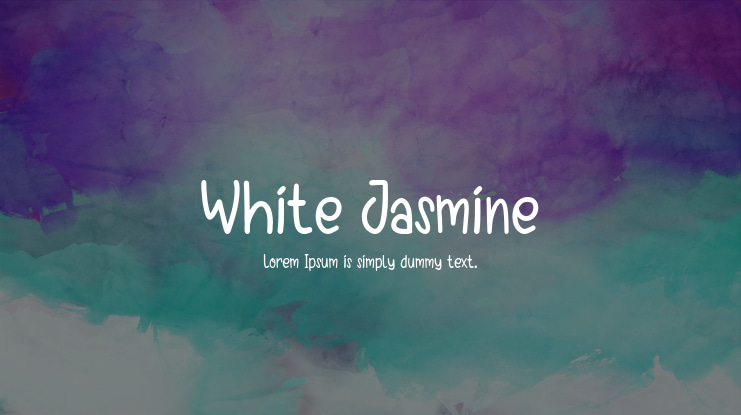 White Jasmine Font