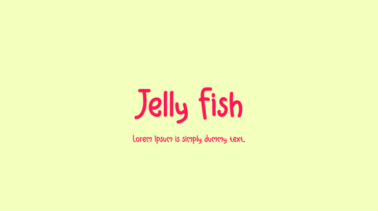Jelly Fish Font