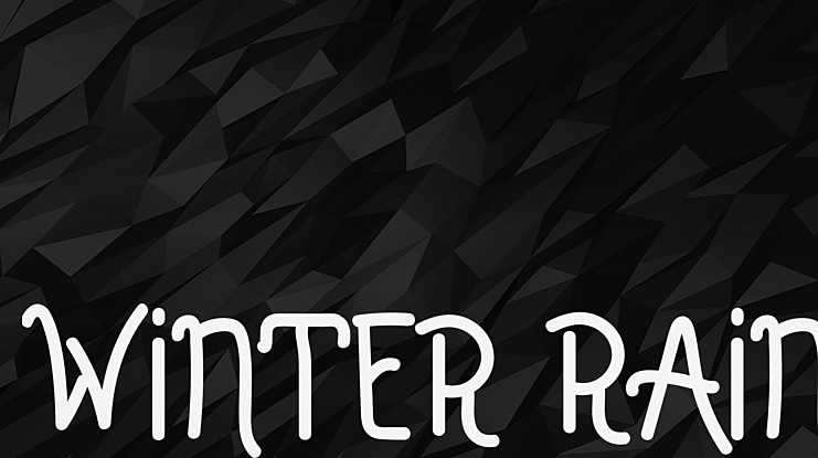 Winter Rain Font