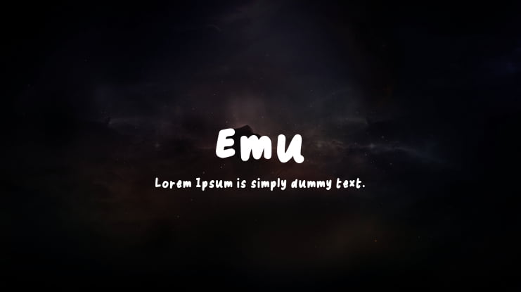 Emu Font