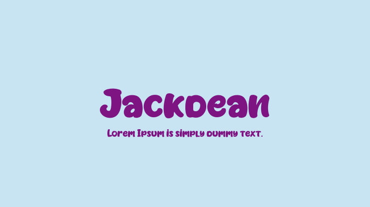Jackdean Font Family