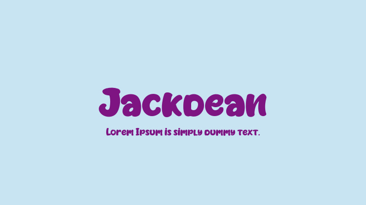 Jackdean Font Family