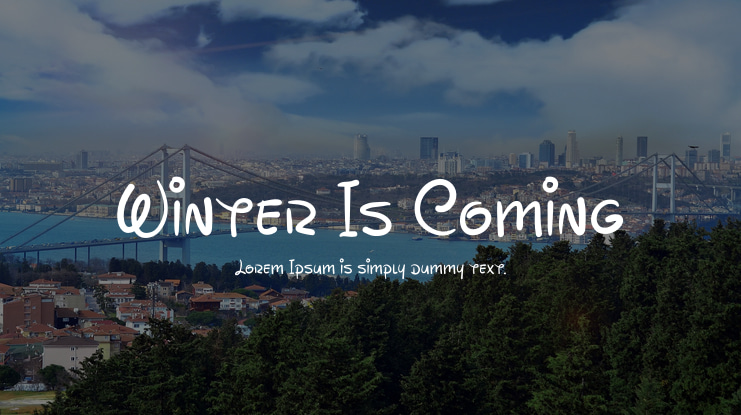 Winter Is Coming Font